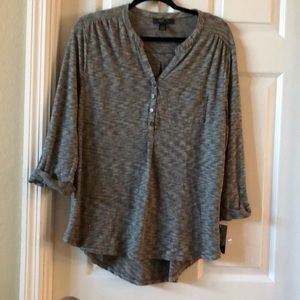 Style and Co 3/4 sleeve pull over jersey